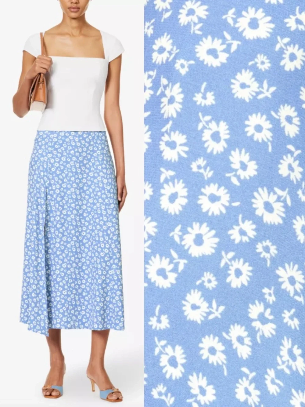 NEW Reformation Zoe Skirt Romi 10